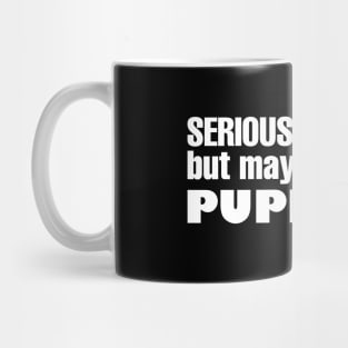 Introvert May Talk About Puppies Mug